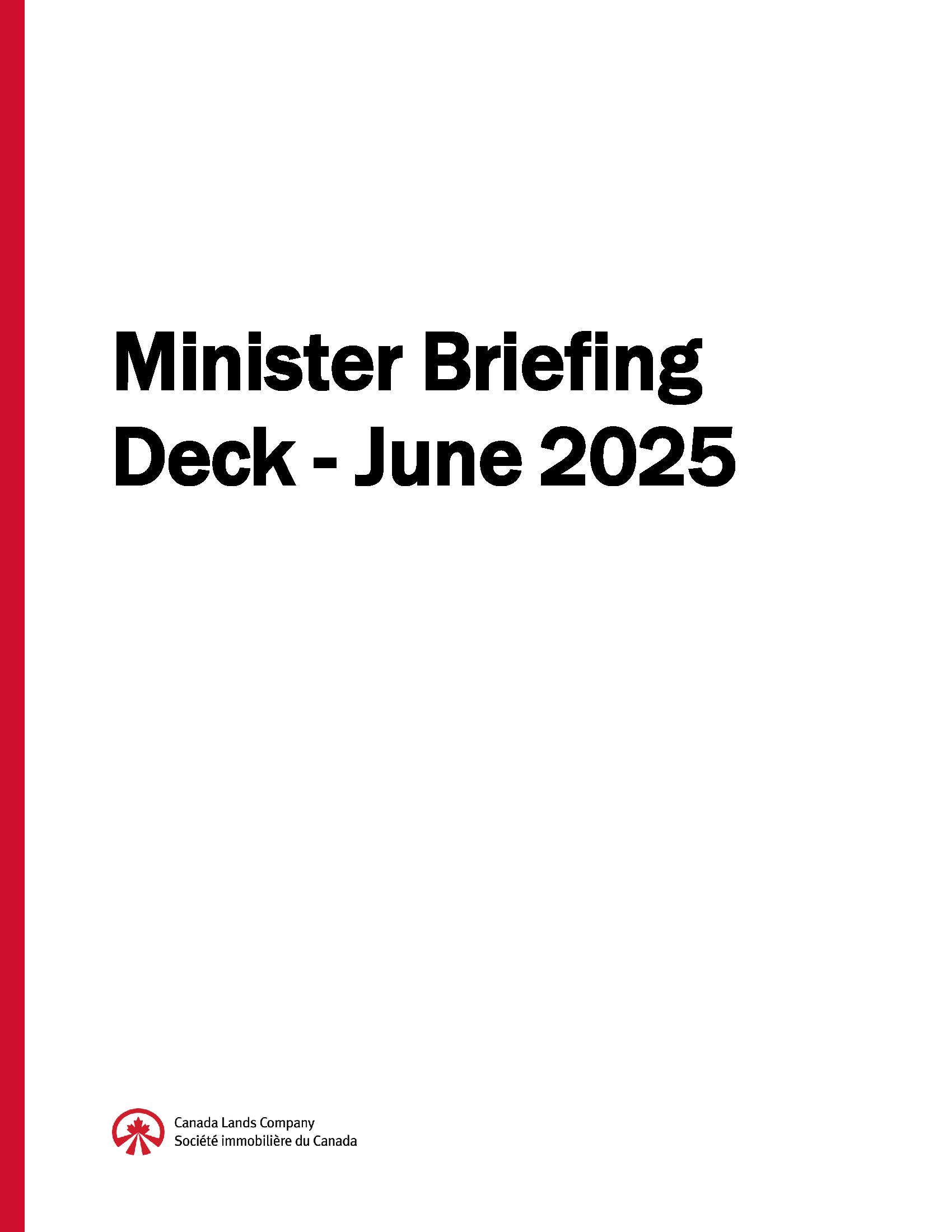 Report cover page