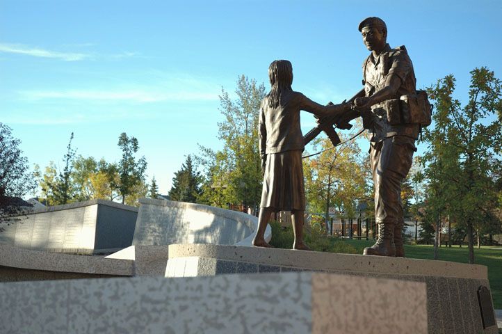 Garrison Green Statue